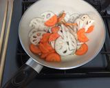 れんこんのきんぴら作り方1写真
