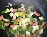 ウインナーと野菜のカレーマヨネーズ炒め♬作り方1写真