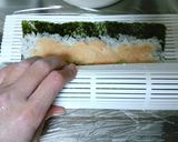 竹輪きゅうりと大葉の明太マヨネーズ太巻き作り方9写真