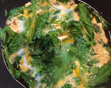 100円副菜☆菊菜の卵とじ☆香りを楽しむ作り方4写真
