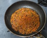 金時人参と水菜の炒め煮☆数の子リメイク作り方5写真