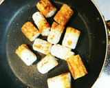 チーズインちくわの黒胡椒焼き作り方3写真
