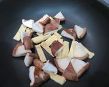 椎茸と油揚げの焦し醤油炒め作り方3写真