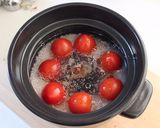 土鍋ご飯　トマトと塩昆布の炊き込み作り方2写真
