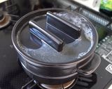 土鍋ご飯　トマトと塩昆布の炊き込み作り方3写真