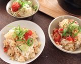 土鍋ご飯　トマトと塩昆布の炊き込み作り方4写真