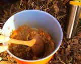 【山ごはん】卵スープで簡単、カルビクッパ作り方2写真
