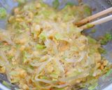 節約＆ヘルシー！もやしのお好み焼き風作り方4写真