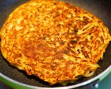 節約＆ヘルシー！もやしのお好み焼き風作り方6写真