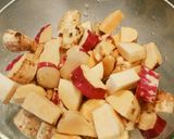 スイートポテト風みたらしさつまいも餅作り方1写真