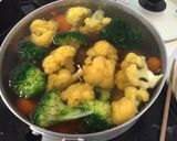 早生のロールキャベツ 温野菜添え作り方13写真
