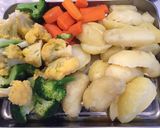 早生のロールキャベツ 温野菜添え作り方14写真