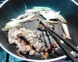 豚肉と白ネギのみそだれ生姜炒め作り方3写真