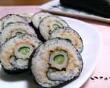竹輪きゅうりと大葉の明太マヨネーズ太巻き作り方14写真