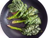ちぢみほうれん草の肉包み焼き作り方5写真