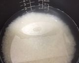 お餅入り炊き込みご飯（おこわ風）作り方1写真