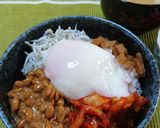 キムタクしらす卵のせ納豆丼作り方5写真