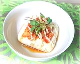 簡単☆レンジでふるふる温奴!マヨキム味♪作り方6写真