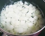 かぶと崩し豆腐のふわふわかき玉スープ作り方2写真