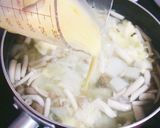 かぶと崩し豆腐のふわふわかき玉スープ作り方5写真