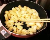 油あげとほうれん草の砂肝炒め作り方6写真