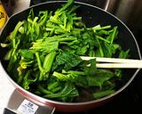 油あげとほうれん草の砂肝炒め作り方12写真