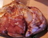 ウドの皮と鶏もも肉の、ショウガしょうゆ味作り方1写真