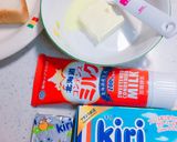 クリームチーズ＊あんこ＊トースト作り方2写真
