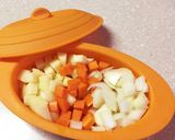 野菜の味噌かゆ 味噌おじや作り方1写真