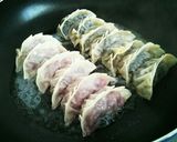 イカスミ餃子作り方16写真
