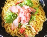 簡単☆生ハムのチーズクリームパスタ作り方10写真