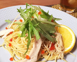 水菜とササミときのこのおろし和風パスタ作り方12写真