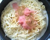 豆乳たらこスパゲッティー★明太子玉ねぎ作り方3写真