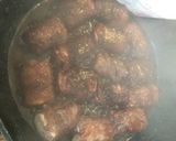 牛肉の焼き豆腐巻き♪梅ワイン煮☆作り方10写真