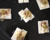 お餅アレンジ☆簡単カリカリお餅ピッツァ作り方2写真