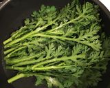 キムチの素でもう一品！春菊と塩昆布ナムル作り方1写真