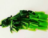 からし醤油ドレッシングの青菜の温サラダ作り方2写真