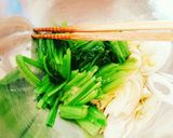 からし醤油ドレッシングの青菜の温サラダ作り方3写真