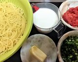 カフェ風★絶品【明太子クリーミィパスタ】作り方2写真