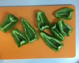 キーマカレーで！肉詰めピーマン♫作り方6写真