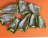 キーマカレーで！肉詰めピーマン♫作り方7写真
