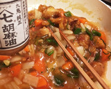 ずぼらな酢豚風の鶏唐揚げ炒め作り方6写真