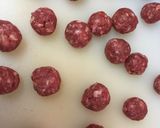 ウズベキスタン♡お米の入った肉団子スープ作り方2写真