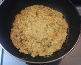残り物のご飯で卵ご飯焼き お好み焼き風作り方4写真