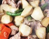 鶏肉と里芋の炒め煮〜生姜風味作り方6写真