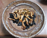 タモギタケとワカメのワイン醤油焼き作り方6写真