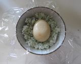 旨い！とろ～り半熟みそ漬け卵のおにぎり作り方2写真