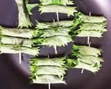 懐かしの味 クルミ味噌の大葉巻き作り方4写真