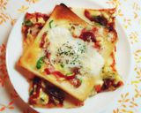 とろッエッグピザ風トースト作り方5写真