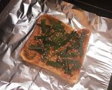 朝ごはん★大葉味噌トースト作り方2写真